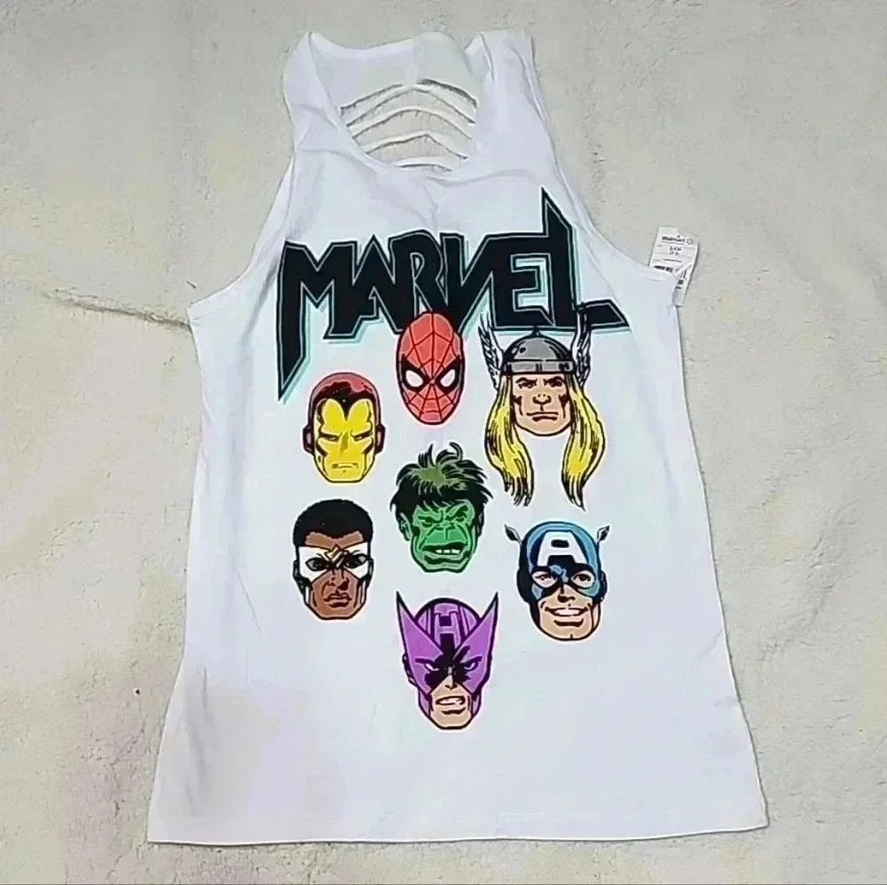 Marvel Distressed back women tank. Size small - Picture 4 of 4